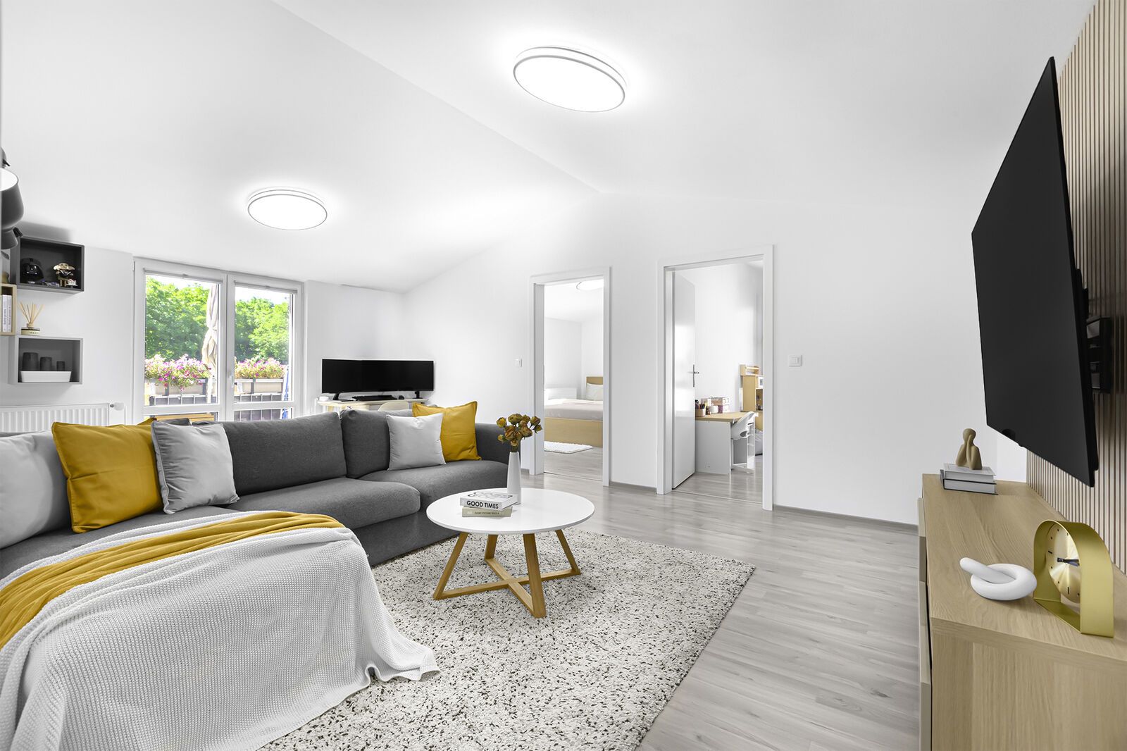 Prodej bytu 3+1 – 70 m², U Tvrze, Hostouň, okres Kladno